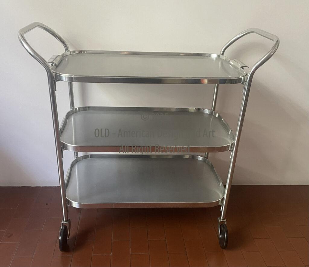 Carrello in Alluminio -anni 50 - Italia