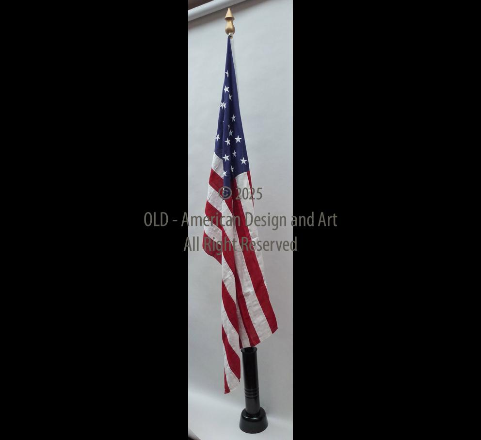 Bandiera Americana in tela con stelle ricamate ,U.S.A. anni 80