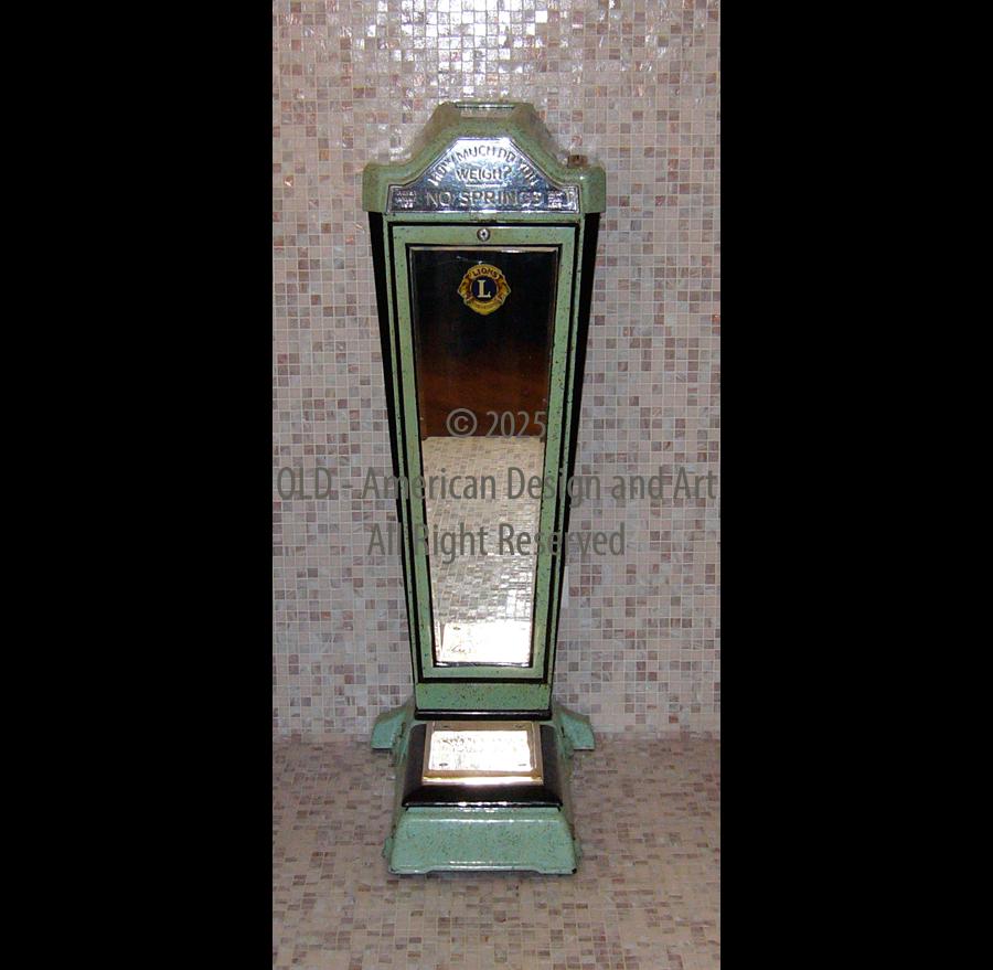 Penny Scale ,U.S.A. 1930 , metallo porcellanato