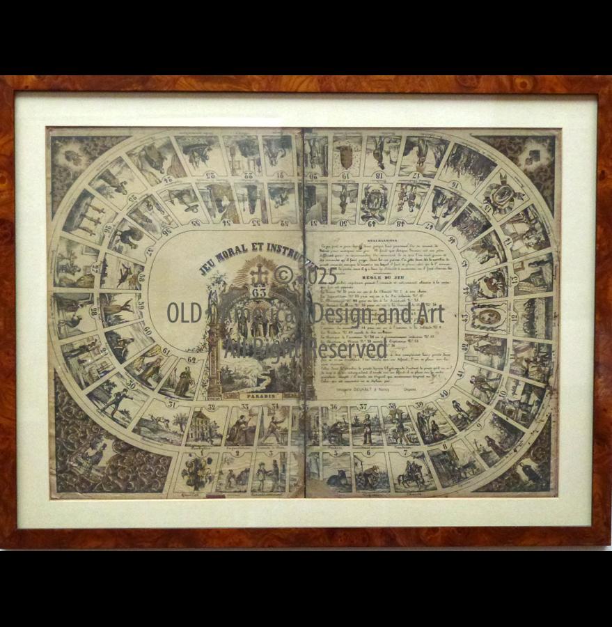 Jeu Moral et Instructif in carta, Francia metò 700
