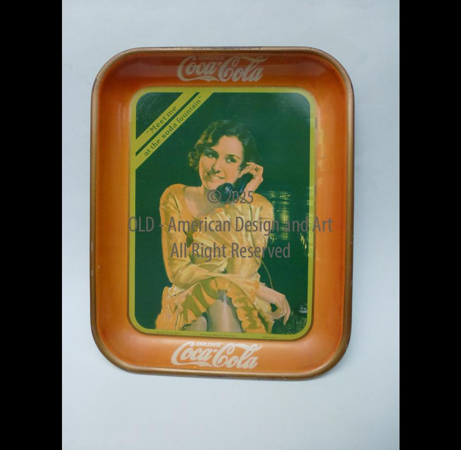 Vassoio Coca Cola 1930 telefono