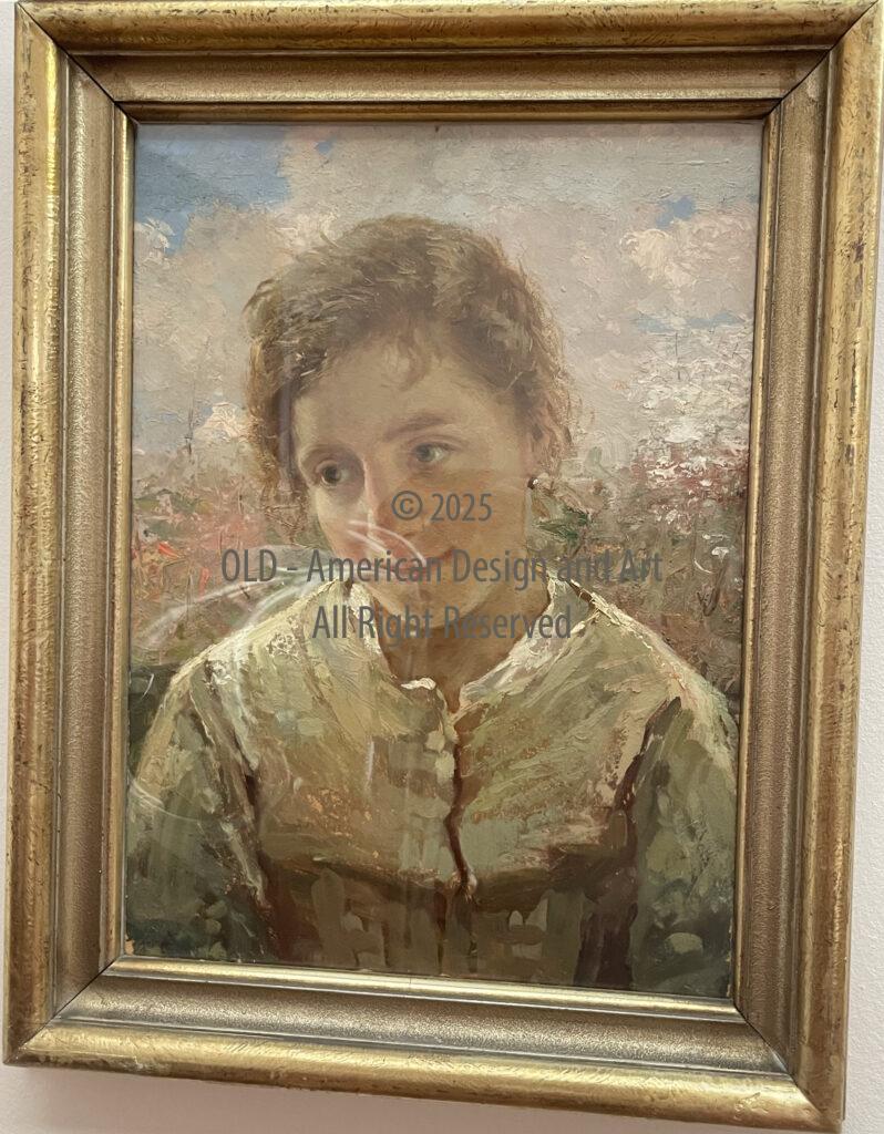 Dipinto Fanciulla di Tavernier -Old – Casa Museo De Angelis – Via Duchessa Jolanda 13 / a – To -