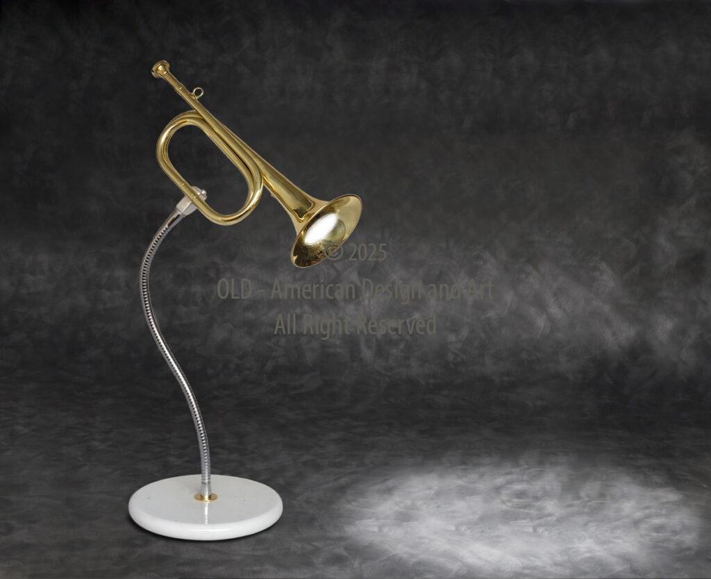 Lampada Lamponi Leopardi realizzata con tromba