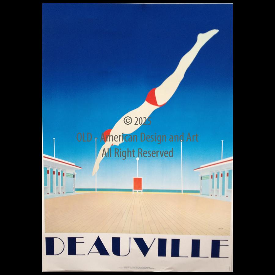 Razzia poster deauville francia 1982 cm 88 x 63