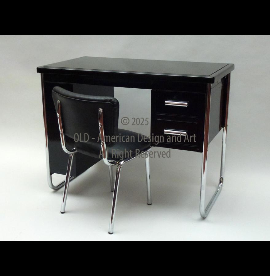 Piccola Scrivania con seggiola di Lloyd Manufactorng Co., U.S.A. 1940 , Mobili Deco
