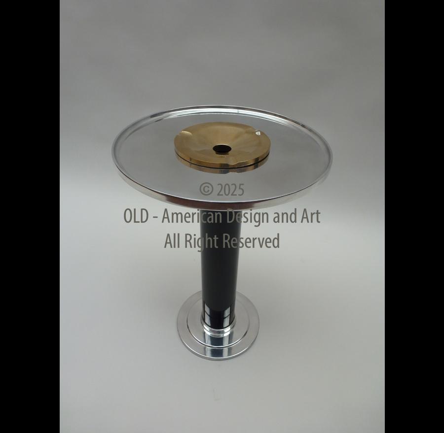 Tavolino da fumo Alluminio e Bronzo ,U.S.A. 1930