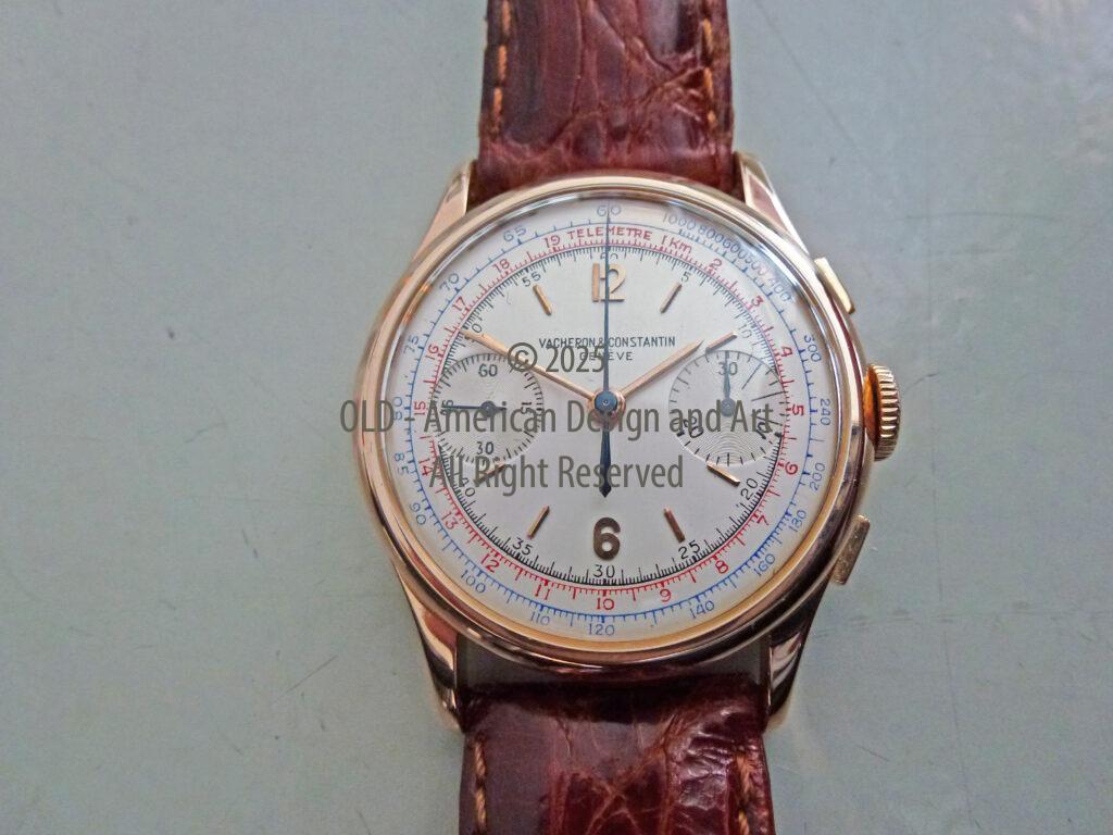 Orologio da polso Vacheron Constanti ,crono in oro rosa anni 40