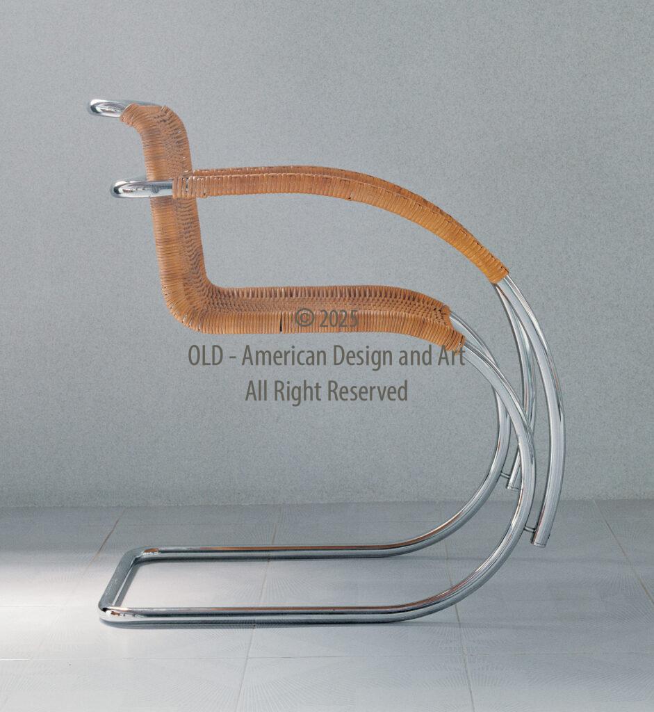 Poltroncina in cromo Tubolare di Ludwig Mies Van Der Rohe, U.S.A. 1927