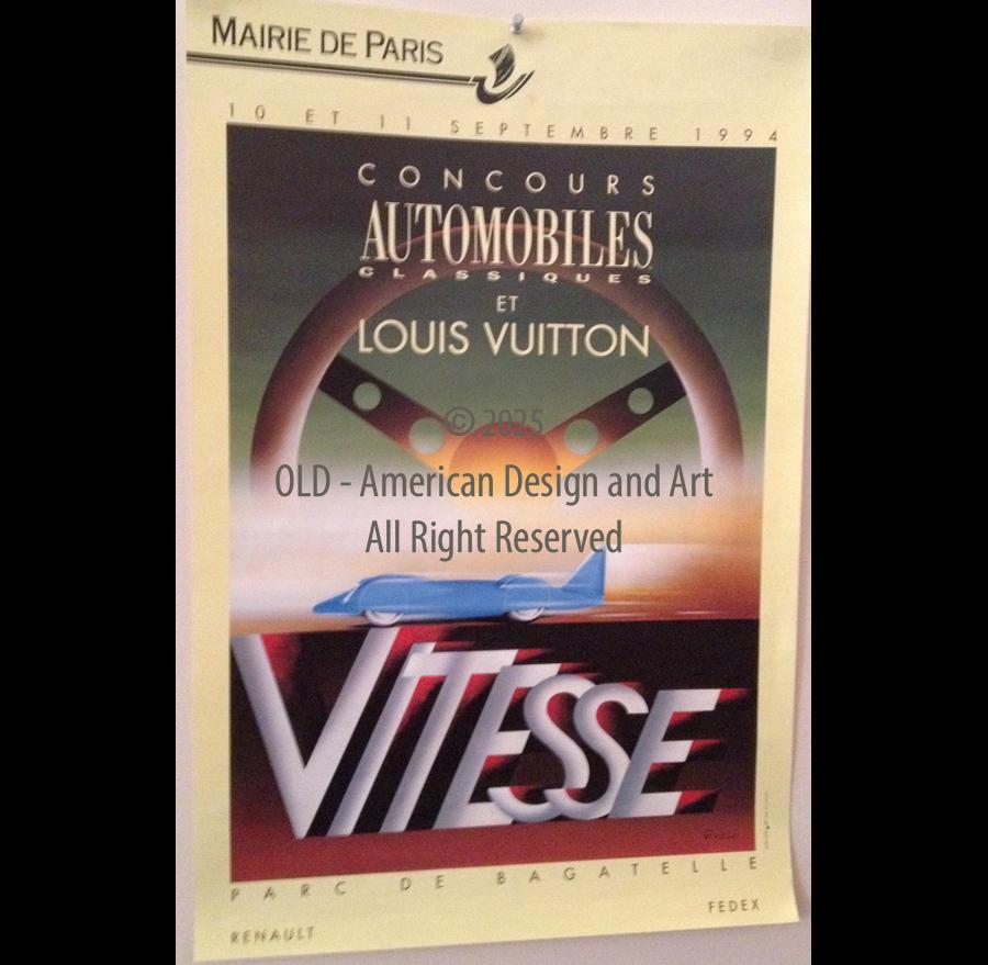 Razzia poster Louis Vuitton vitesse Francia 1994