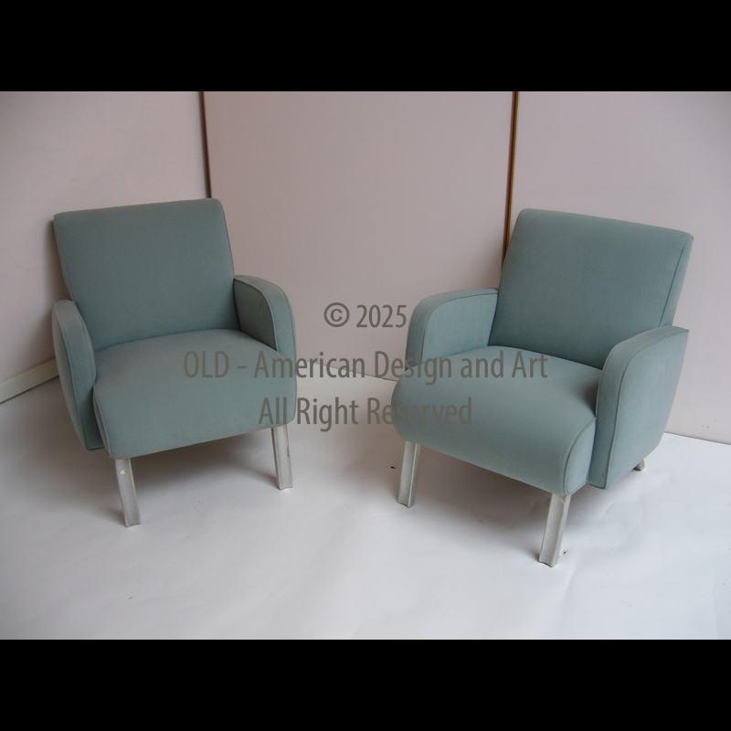 Coppia Poltroncine razionaliste ,U.S.A. 1930, Mobili e arredi Deco