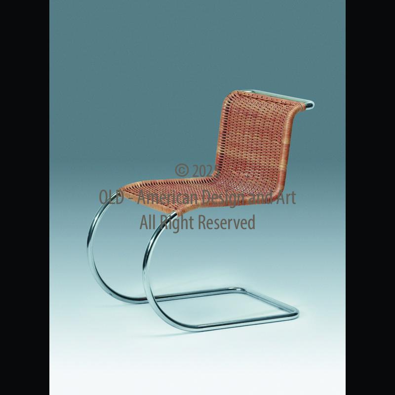 Seggiola in Tubolare e midollo , Ludwing mies Van Der rohe ,U.S.A. 1927 , arredi Deco