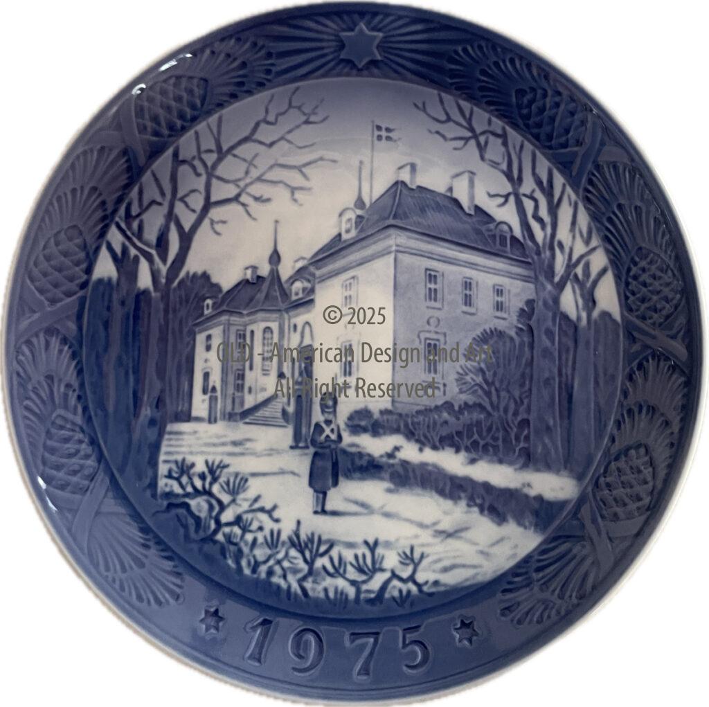 Piatto di natale di Royal Porcelaines di Copenhague 1975