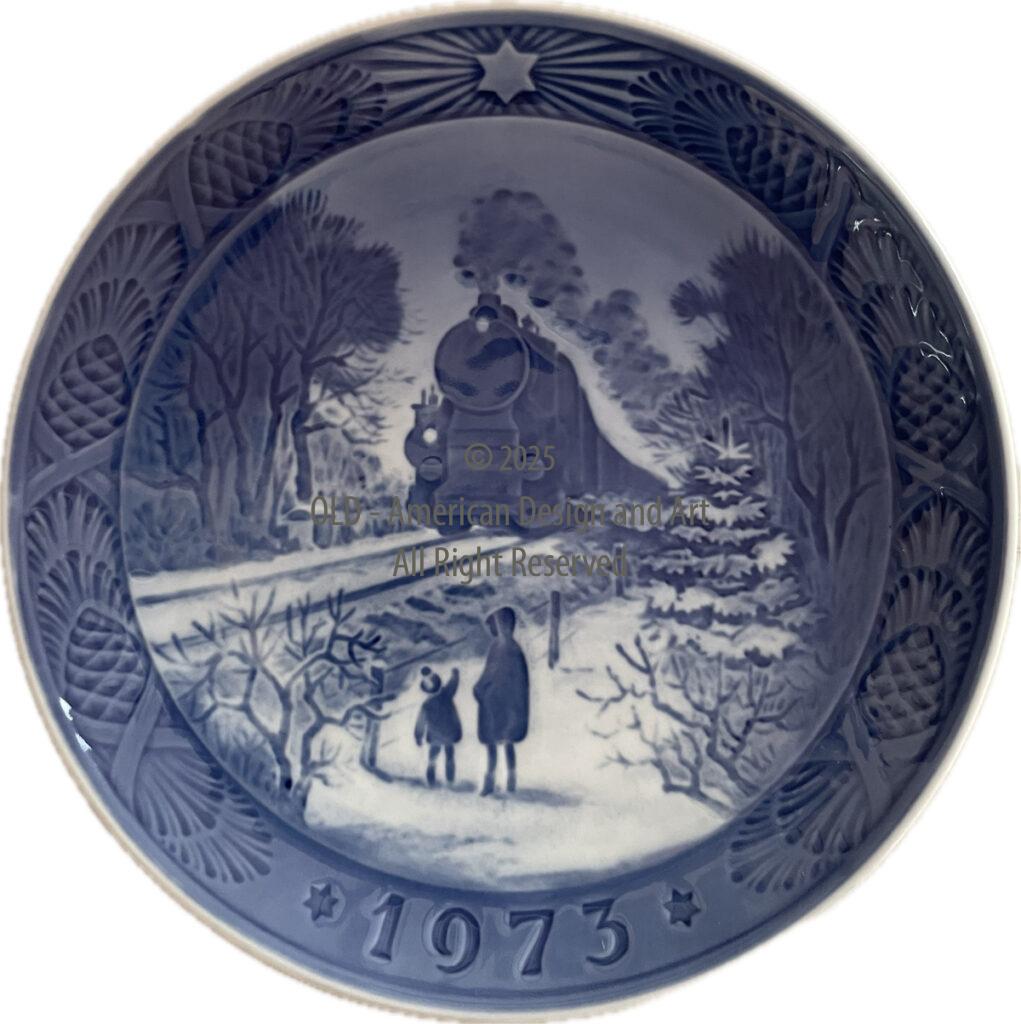 Piatto di natale in ceramica 1973 ceramiche Copenaghen